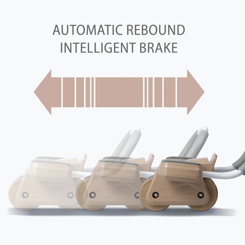 Automatikus hasizom-gyakorló kerék kijelzővel HMS KA08 barna színben 8