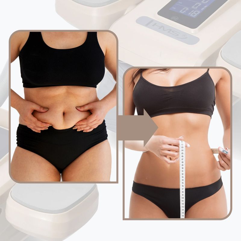 Automatikus hasizom-gyakorló kerék kijelzővel HMS KA08 barna színben 9