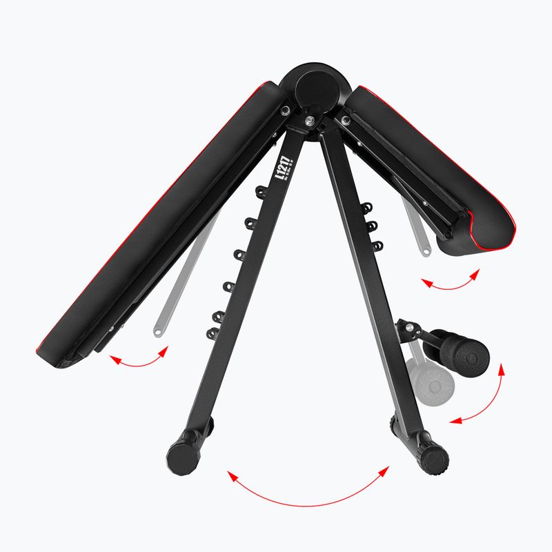 HMS L1217 fekete edzőpad ellenállókábelekkel HMS L1217 fekete 8