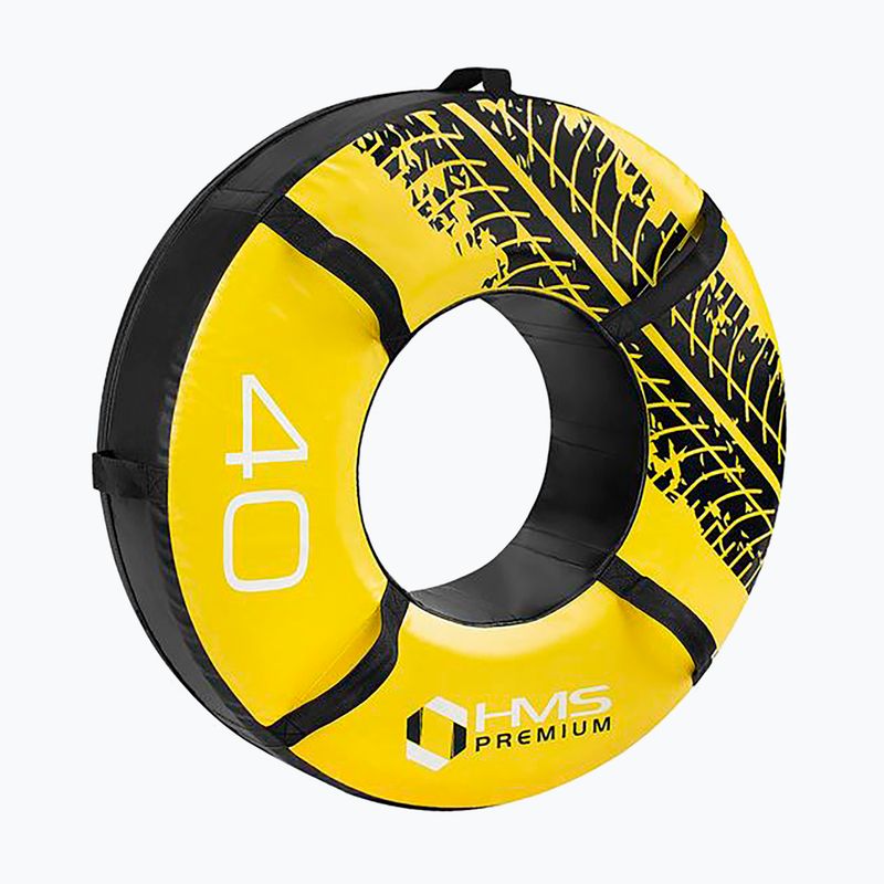 Edző gumiabroncs HMS PYT01 Premium 40 kg fekete/sárga 2