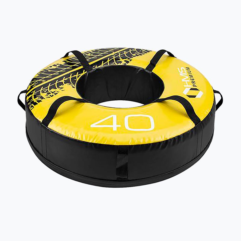 Edző gumiabroncs HMS PYT01 Premium 40 kg fekete/sárga 3