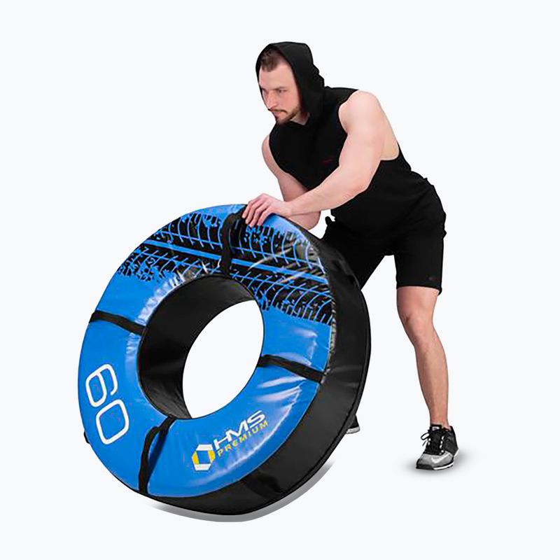 Edző gumiabroncs HMS PYT02 Premium 60 kg fekete/kék 8