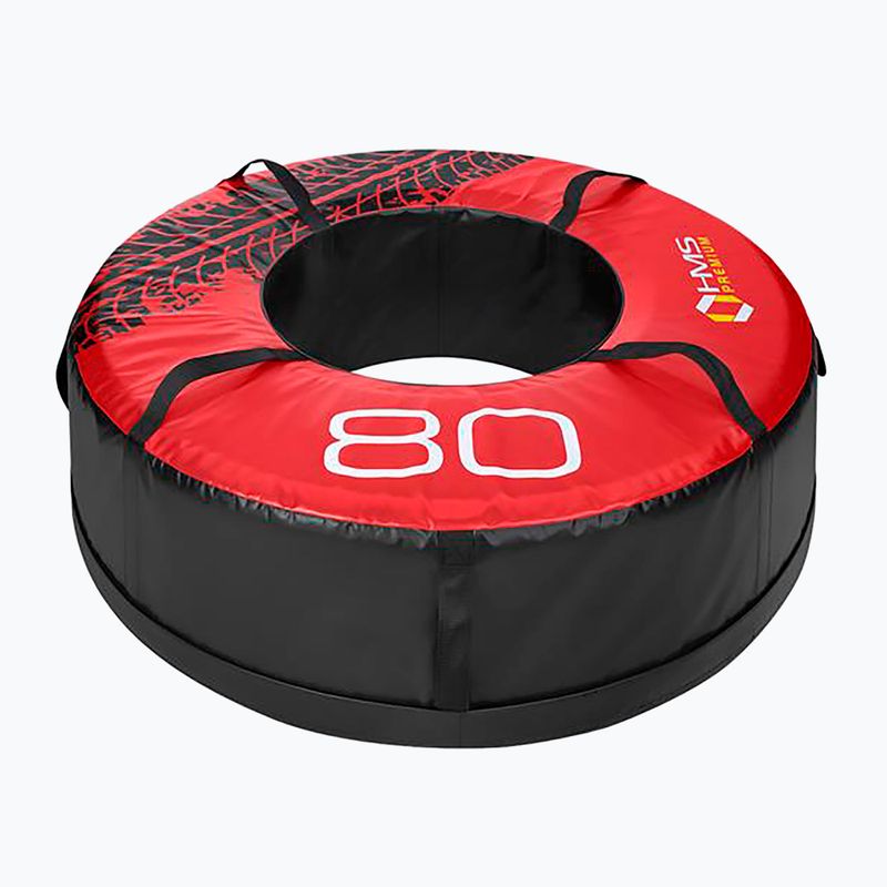 Edző gumiabroncs HMS PYT03 Premium 80 kg fekete/piros 3