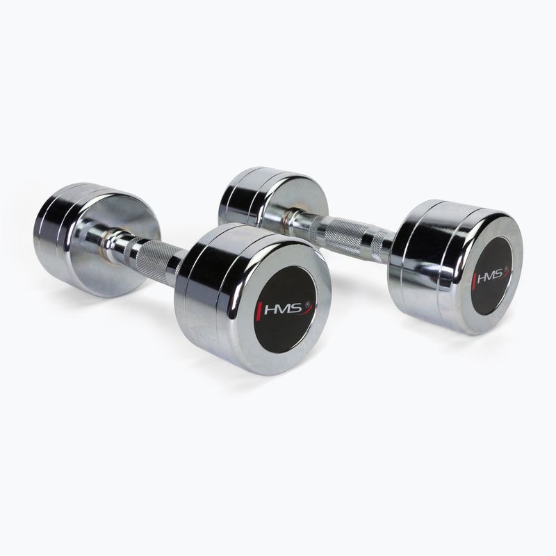 HMS CHD05 súlyzók 2 db. 5 kg ezüst 17-66-184