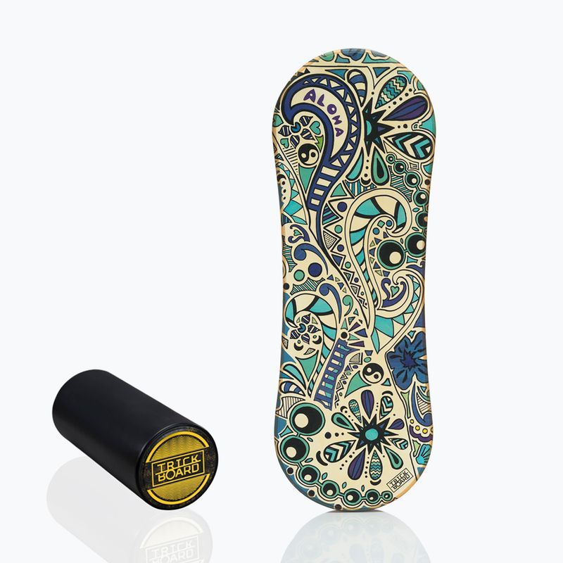 Trickboard Classic Aloha színes egyensúlyozó tábla görgővel TB-17209 6