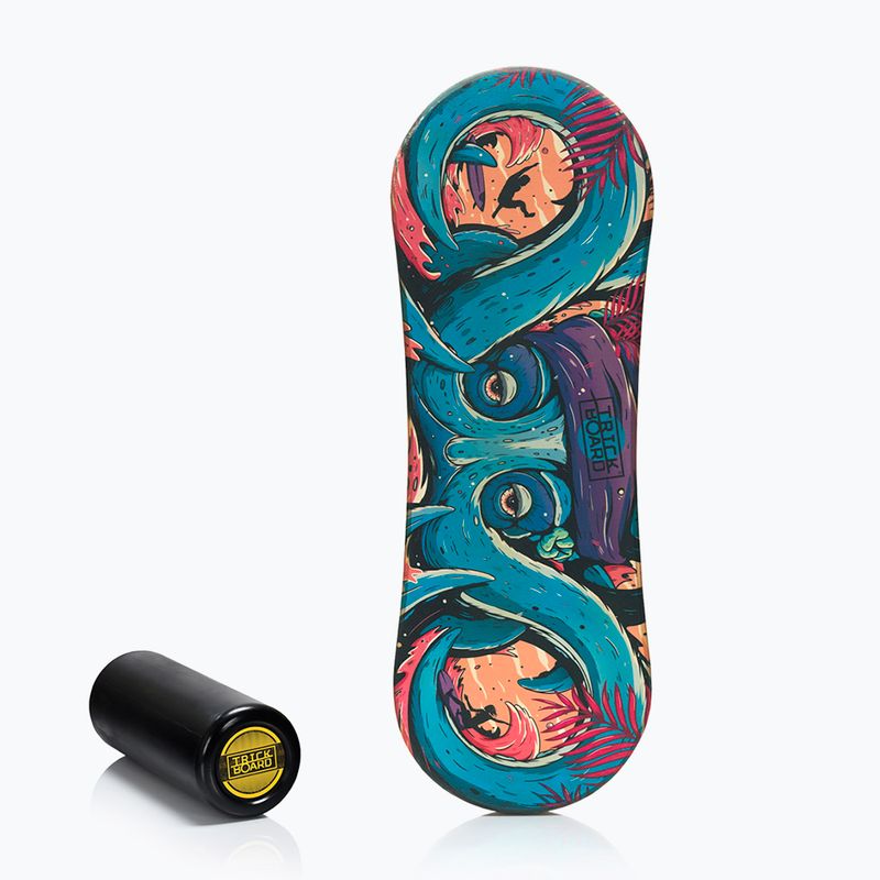 Trickboard Classic Octopus kék egyensúlyozó tábla görgővel TB-17230 6