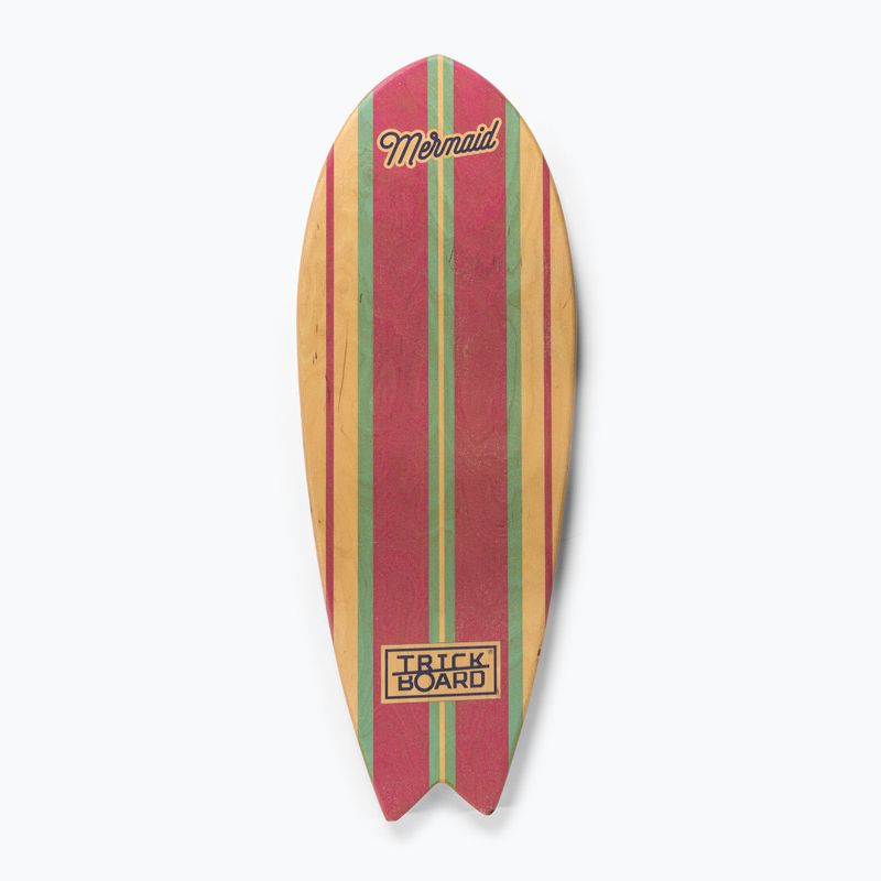 Trickboard Fish Mermaid piros-barna egyensúlyozó tábla görgővel TB-17360 3