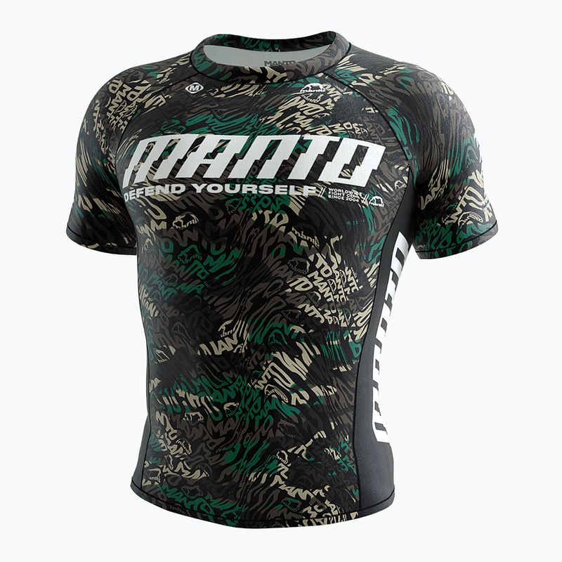MANTO Distort férfi rashguard póló fekete MNR509