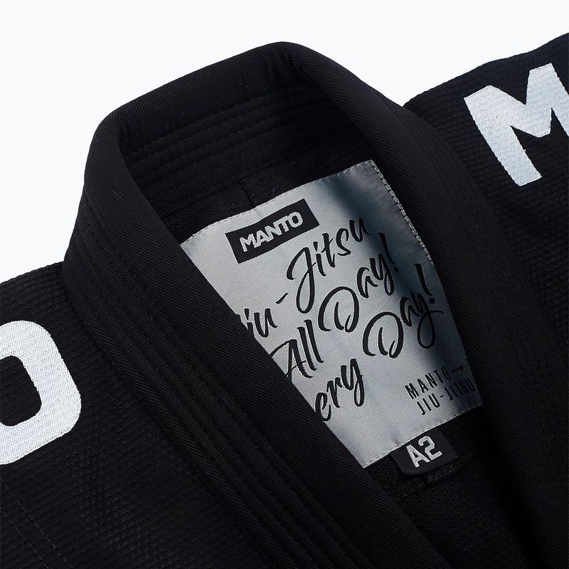 Brazilian Jiu-Jitsu GI férfi MANTO X4 fekete MNG978_BLK_A1 4