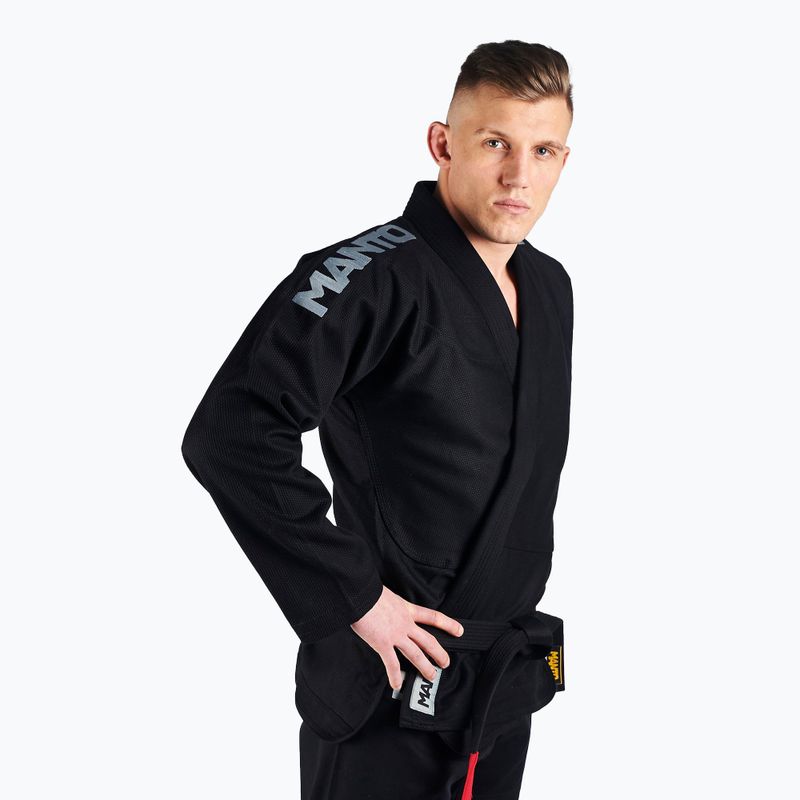 Brazilian Jiu-Jitsu GI férfi MANTO X4 fekete MNG978_BLK_A1 9