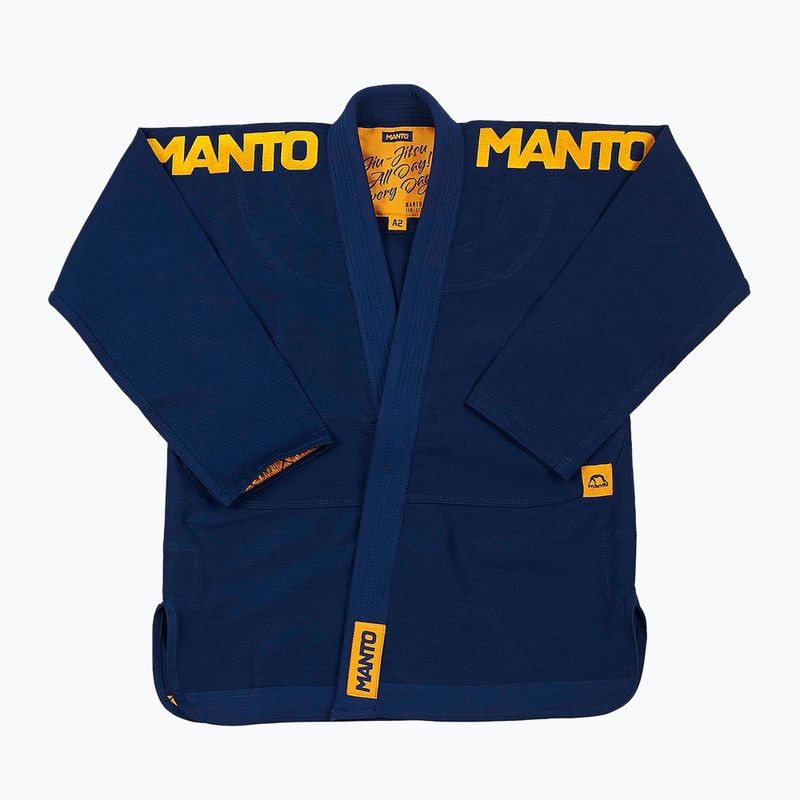 Brazilian Jiu-Jitsu GI a MANTO X4 férfiakhoz tengerészkék MNG978_NAV_A1 2