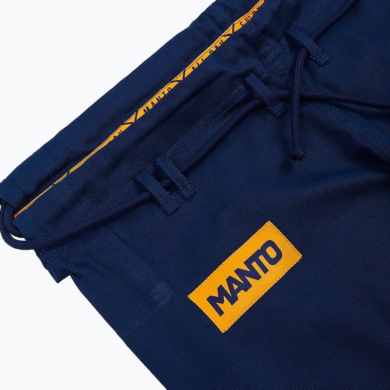 Brazilian Jiu-Jitsu GI a MANTO X4 férfiakhoz tengerészkék MNG978_NAV_A1 7