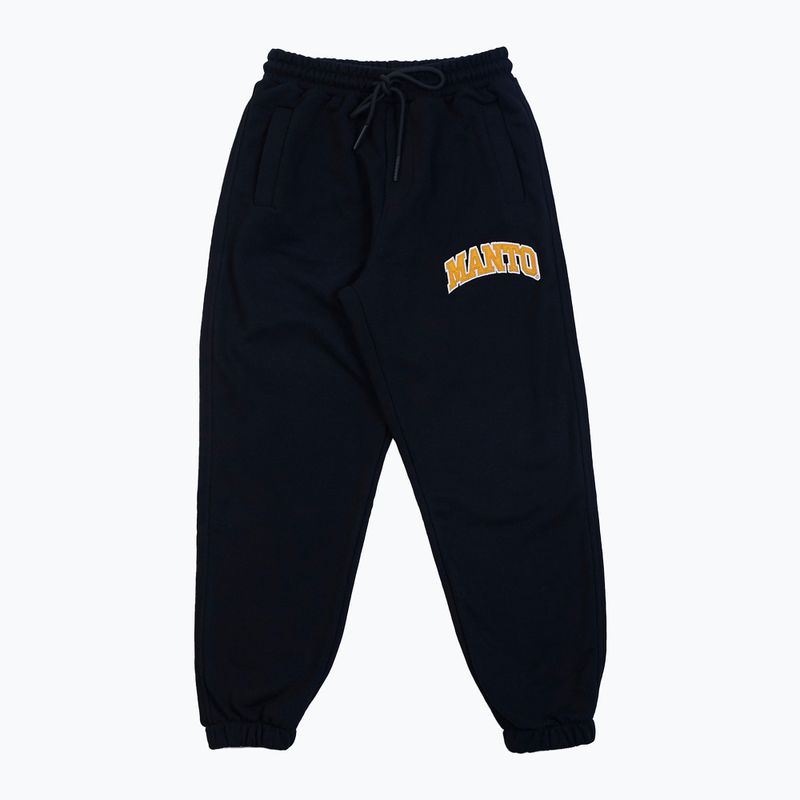 MANTO férfi edzőnadrág Varsity fekete MNS546_BLK/YEL