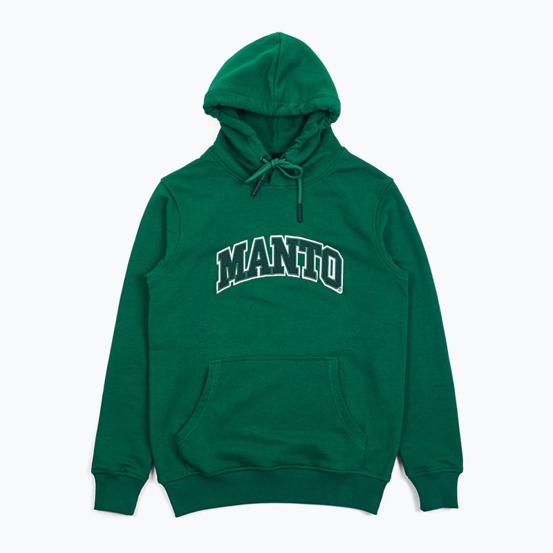 Férfi MANTO Varsity kapucnis pulóver zöld MNH479_GRE