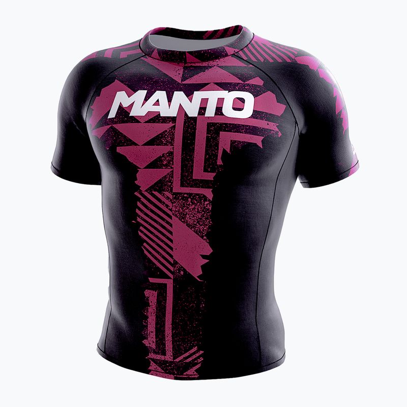 Férfi Manto Fragments Rashguard fekete-piros MNR867