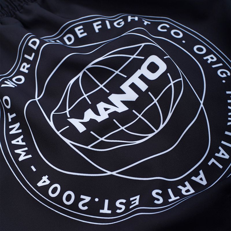 Manto Fragments férfi rövidnadrág fekete/piros MNR868 4