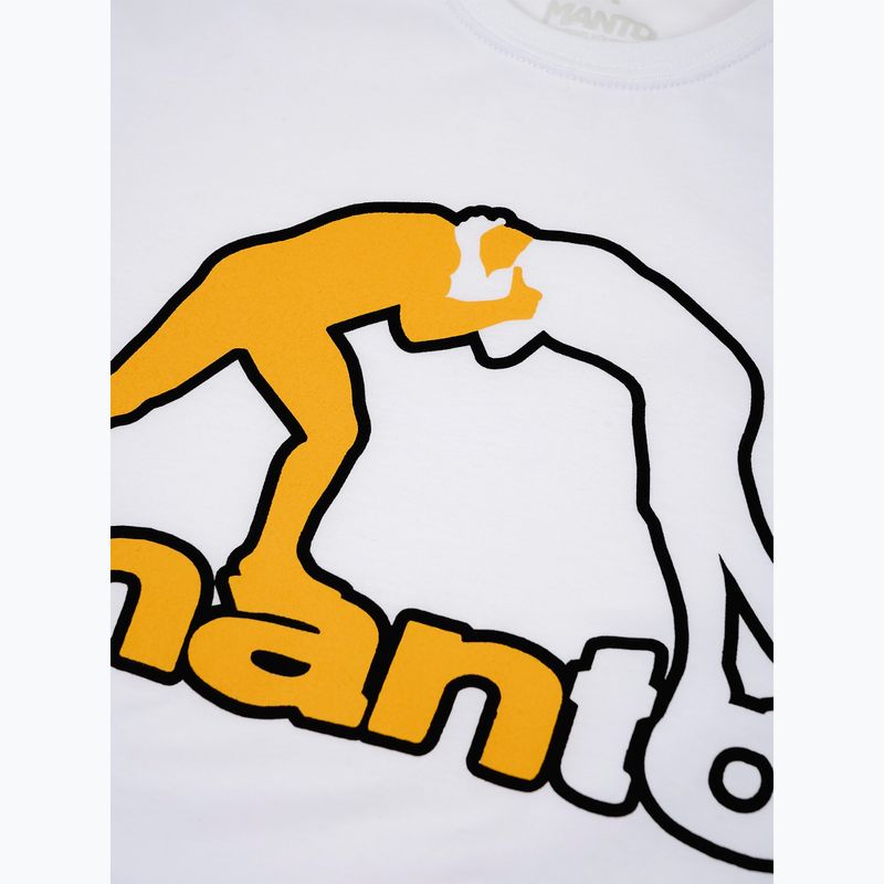 Férfi póló MANTO Logo fehér 2