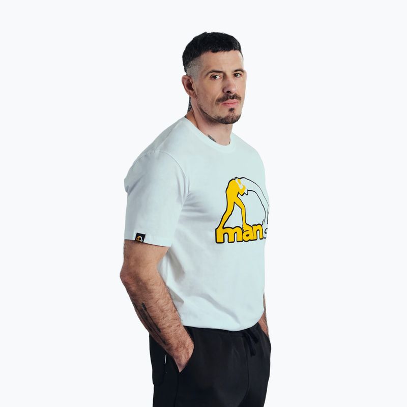 Férfi póló MANTO Logo fehér 3