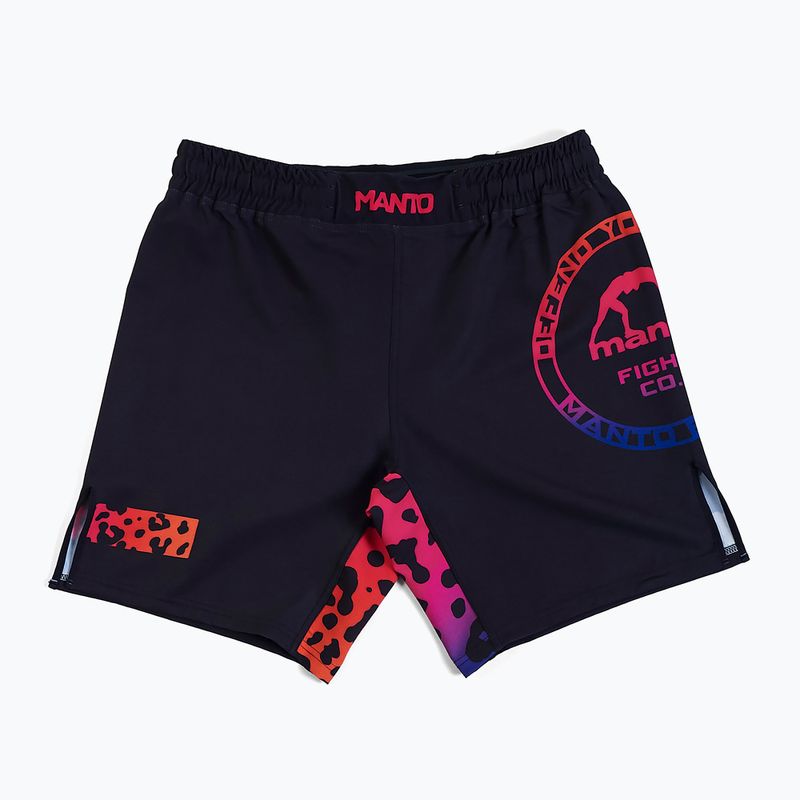 MANTO Leopárd black print férfi edzőnadrág MNS553
