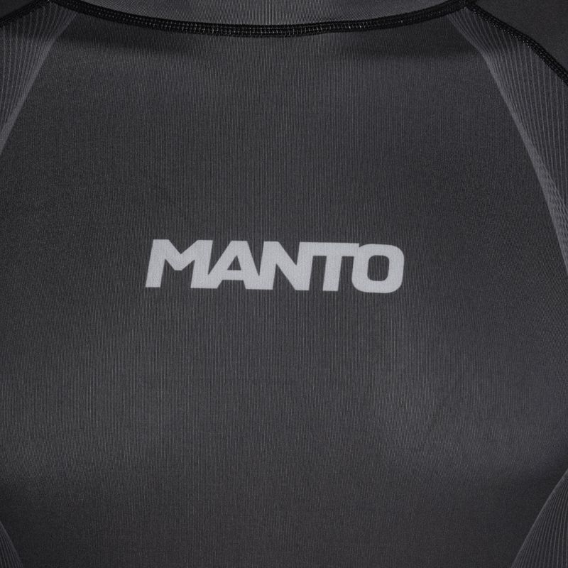MANTO FLOW férfi hosszú ujjú Rashguard fekete 3