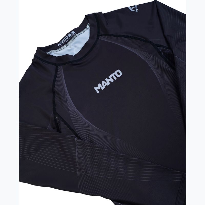 MANTO FLOW férfi hosszú ujjú Rashguard fekete 6