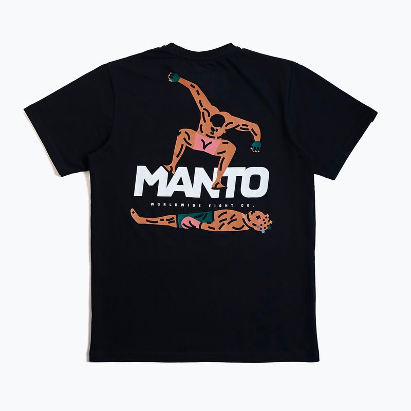 MANTO férfi póló Stomp fekete 2