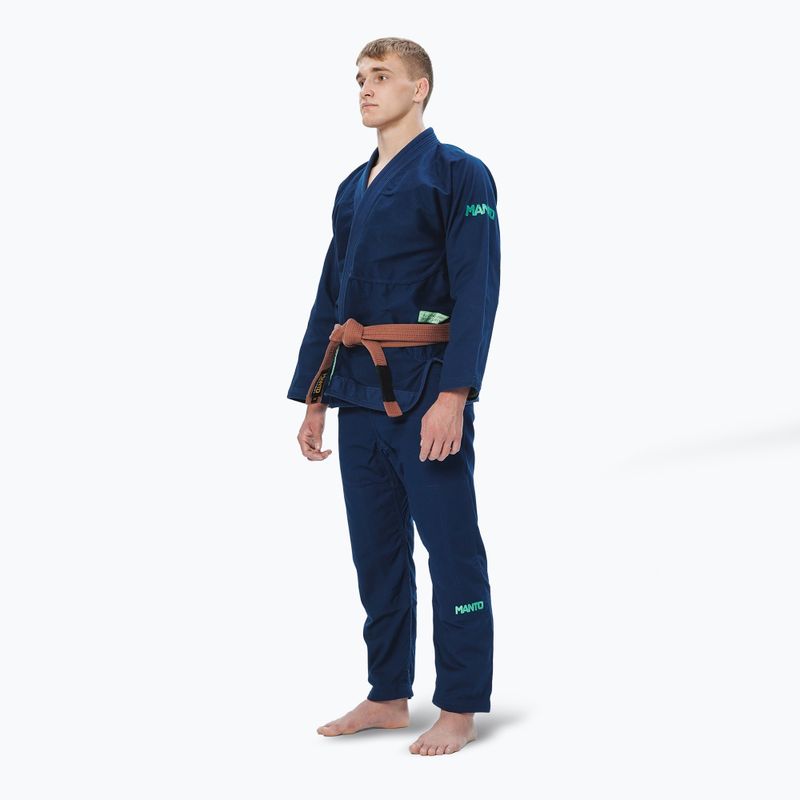 Gi brazil jiu-jitsuhoz MANTO Rise 2.0 blue 2