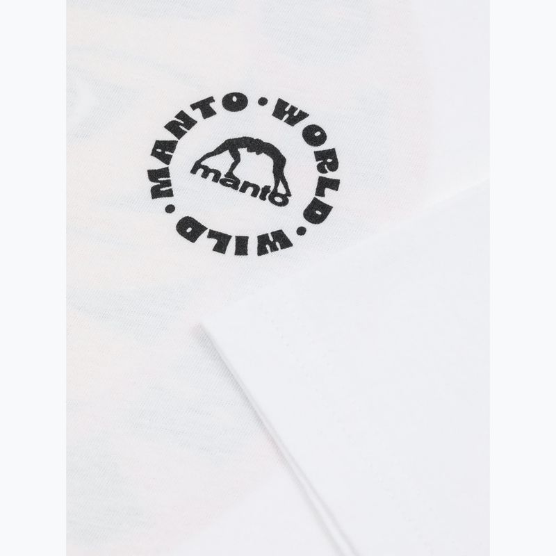 Férfi póló MANTO Worldwild fehér 3