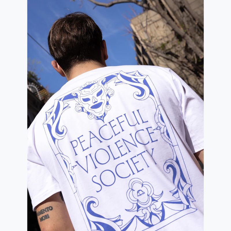 Férfi póló MANTO Profuse fehér 5