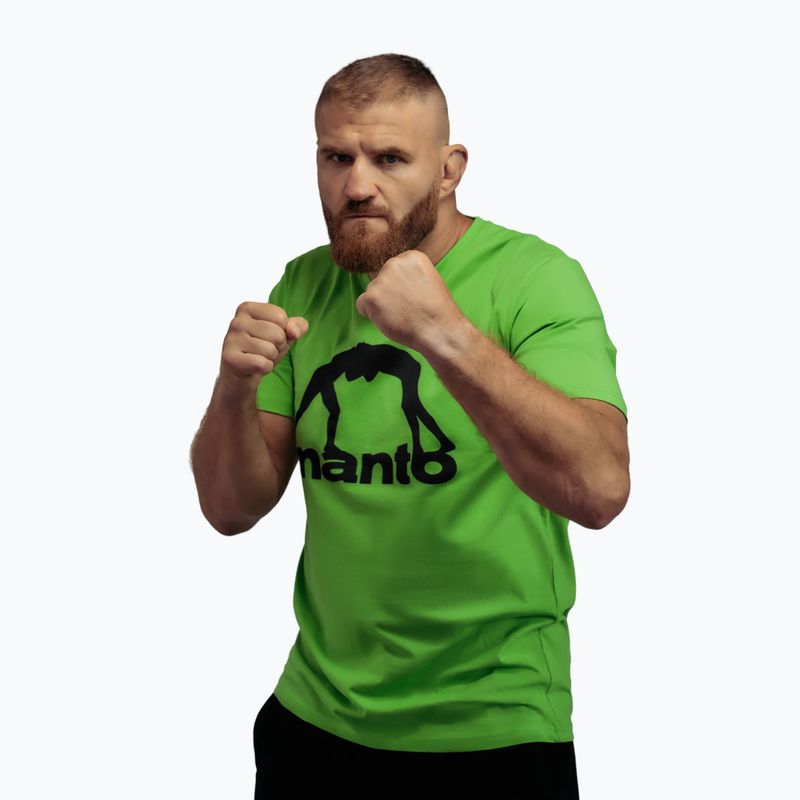 Férfi póló MANTO Vibe 25 neon zöld/fényvisszaverő 2