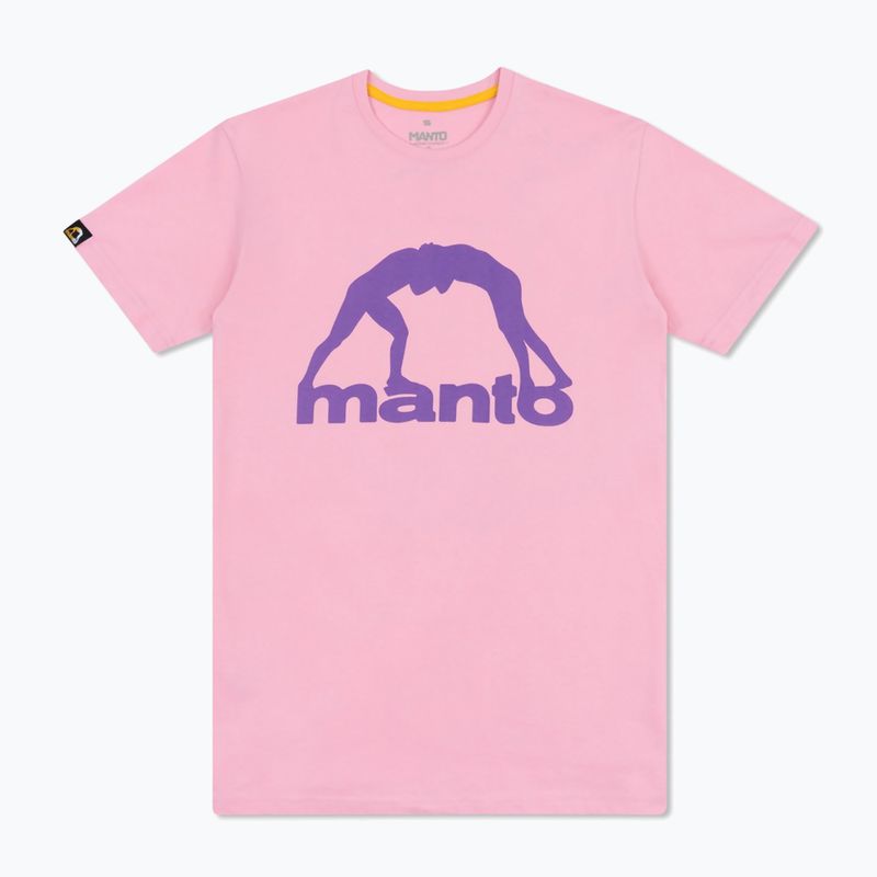 Férfi póló MANTO Vibe 25 rózsaszín/lila