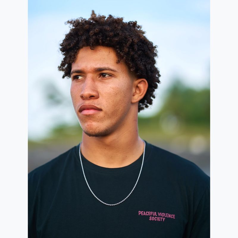 Férfi póló MANTO Society 25 fekete ónix 6