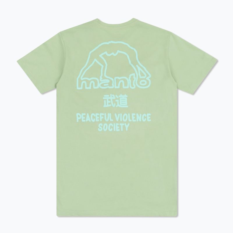 Férfi póló MANTO Society 25 limezöld 2