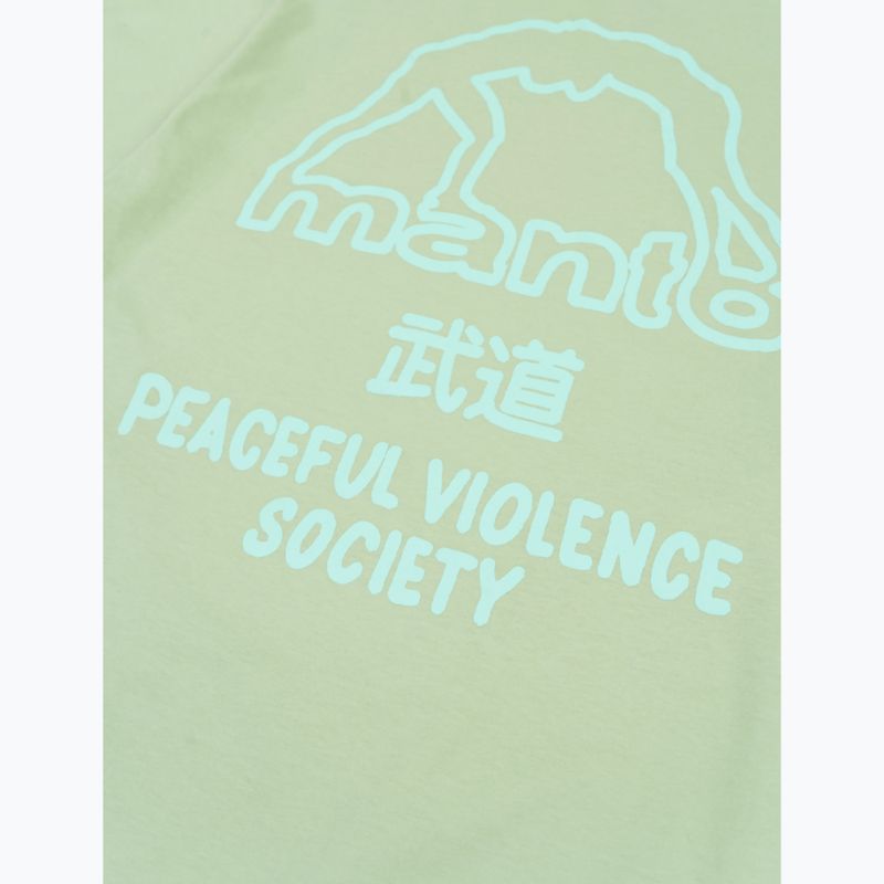 Férfi póló MANTO Society 25 limezöld 4