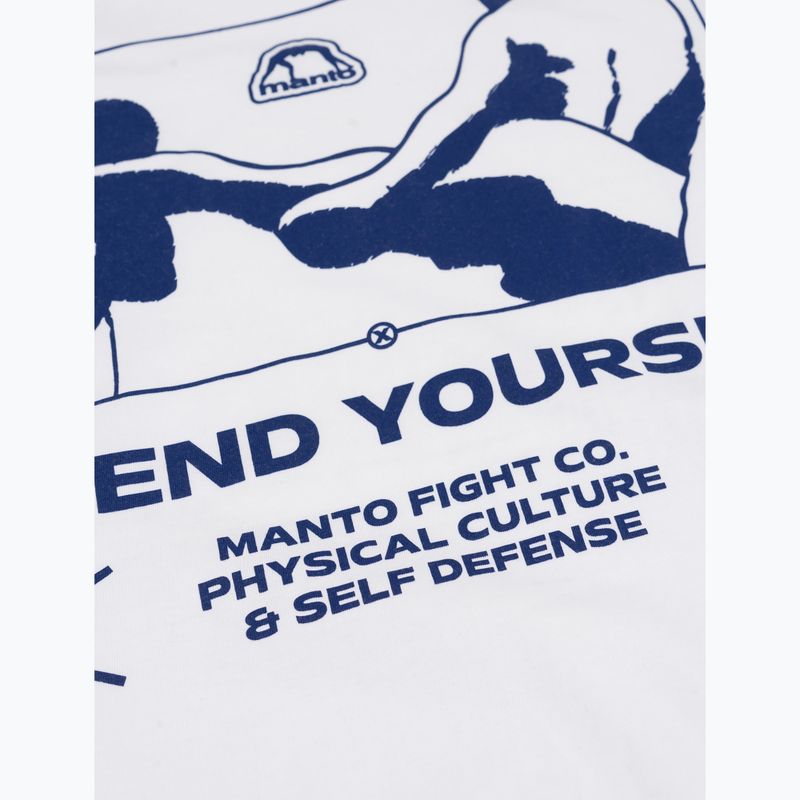 Férfi póló MANTO Kicker fehér 4