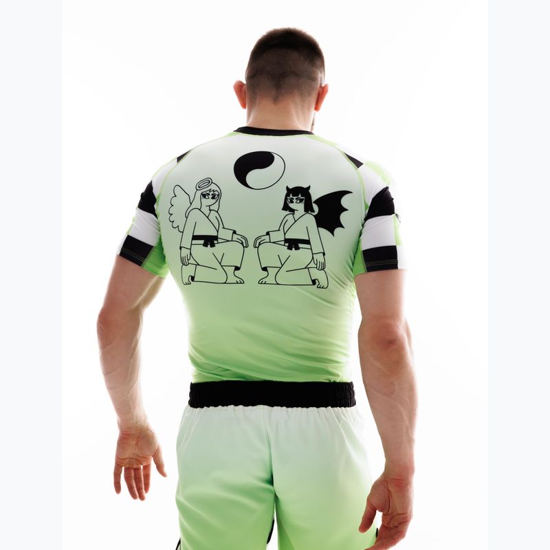 Férfi edzőshort MANTO Two Sides zöld 8