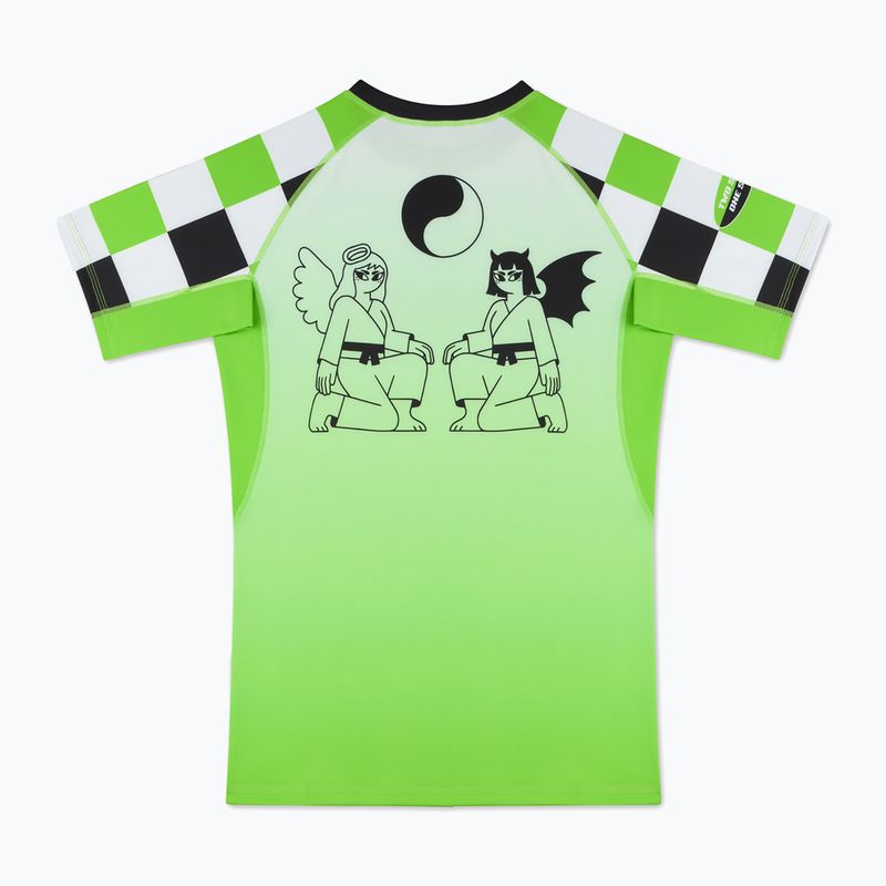Férfi rashguard MANTO Two Sides zöld 2