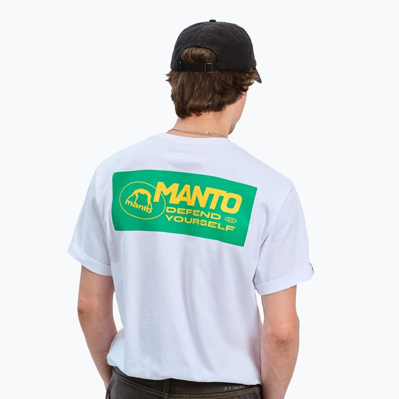 Férfi póló MANTO Block 24 fehér 6