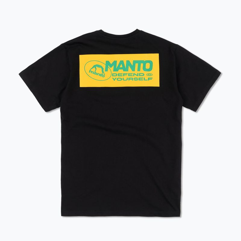 Férfi póló MANTO Block 24 fekete 2