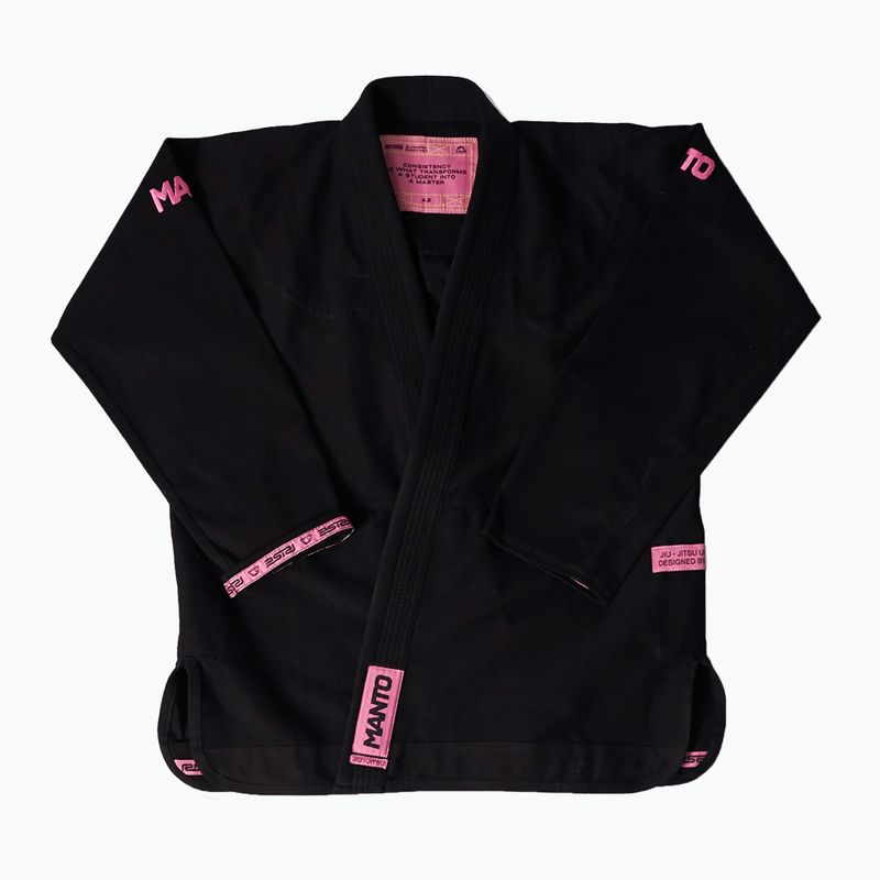 Gi brazil jiu-jitsuhoz MANTO Rise 2.0 black/pink