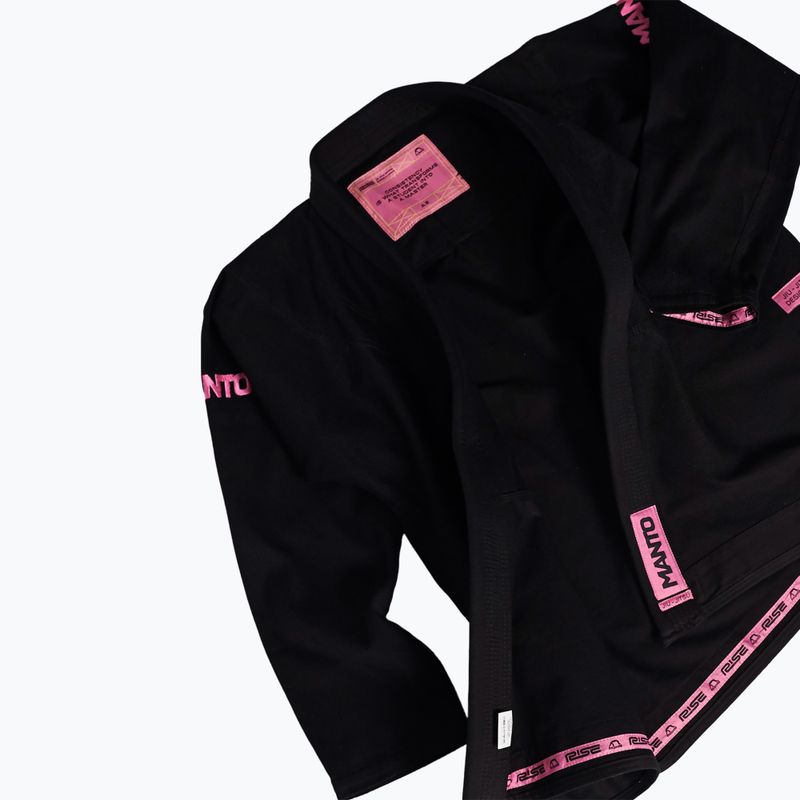 Gi brazil jiu-jitsuhoz MANTO Rise 2.0 black/pink 2