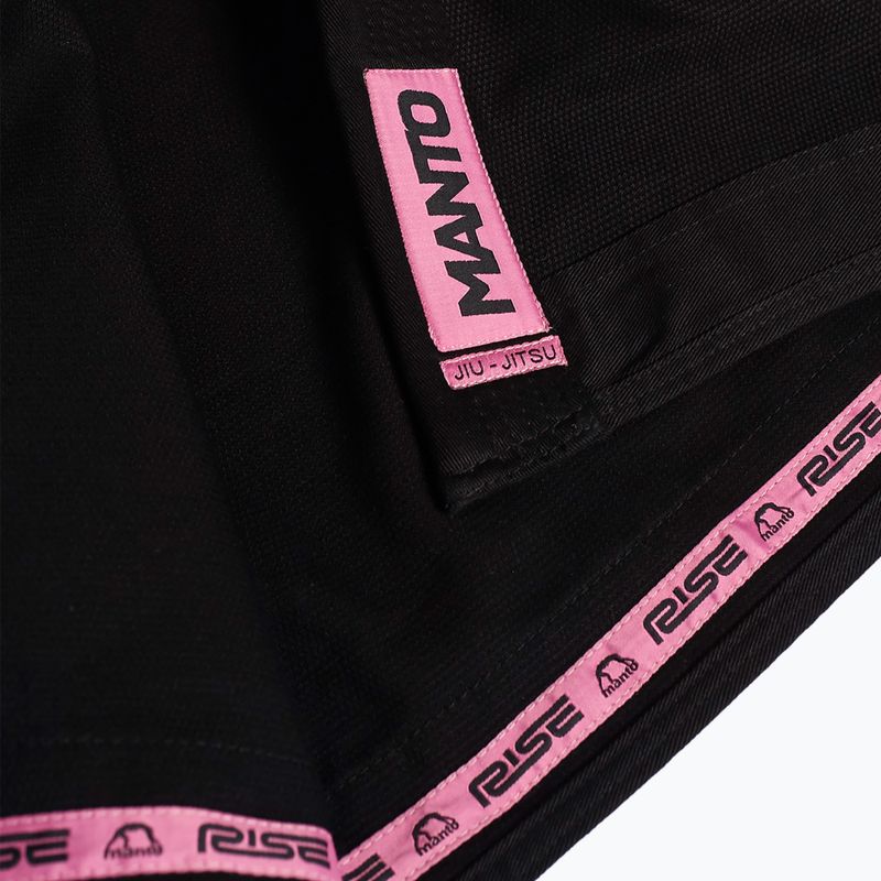 Gi brazil jiu-jitsuhoz MANTO Rise 2.0 black/pink 7