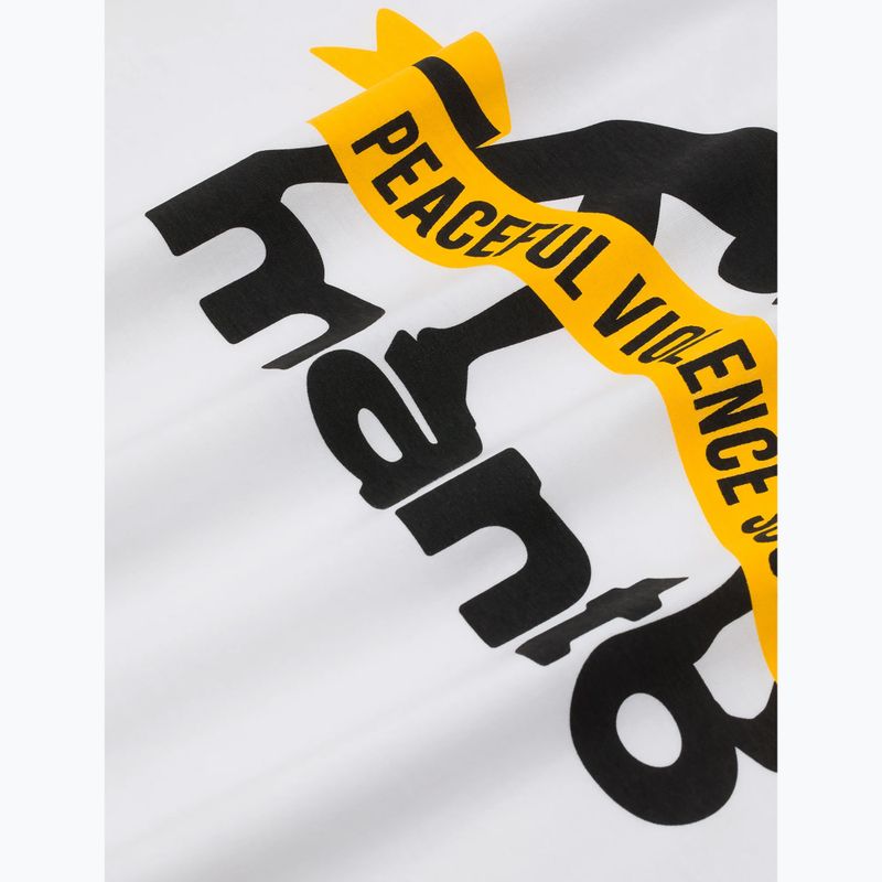 Férfi póló MANTO Ribbon fehér 4