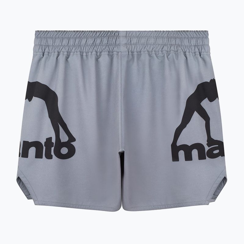 Férfi edzőshort MANTO Dual grey 2