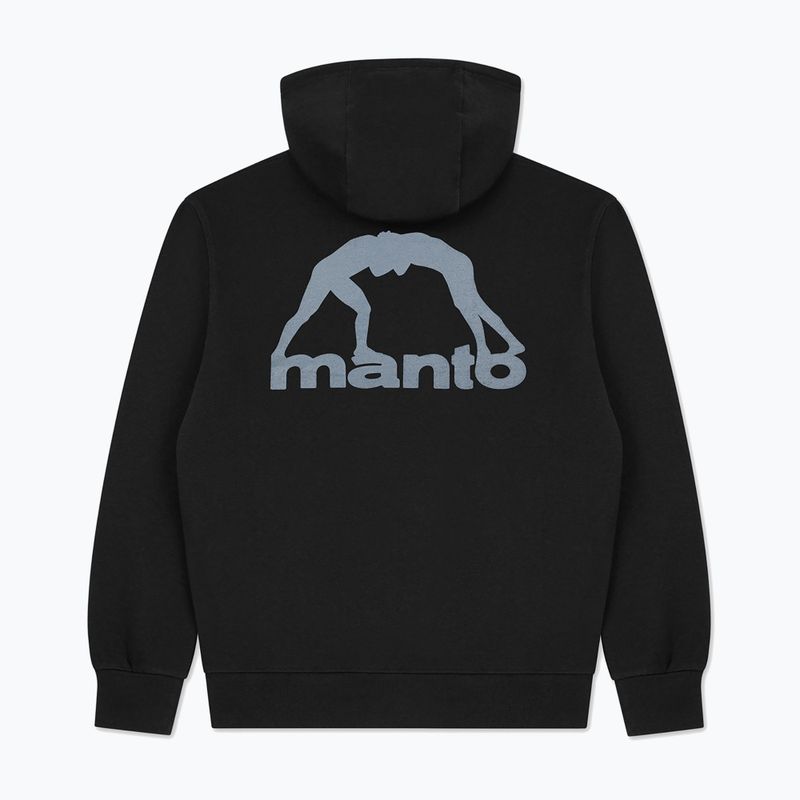 Férfi pulóver MANTO Peaceful Violence Hoody fekete 5