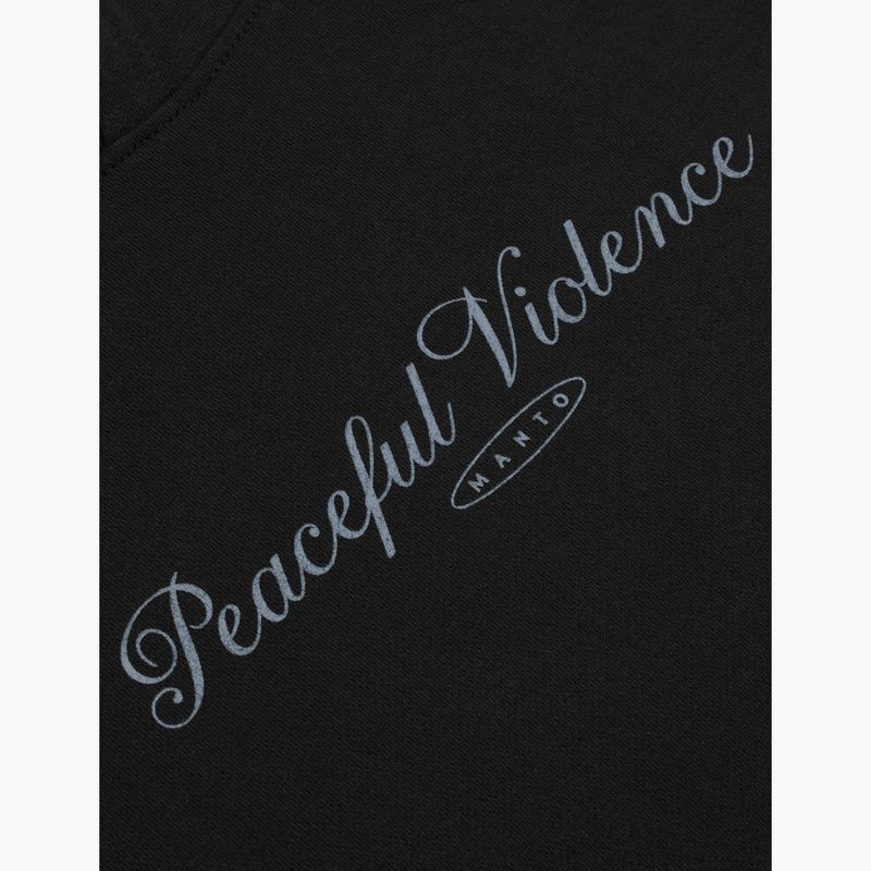 Férfi pulóver MANTO Peaceful Violence Hoody fekete 6