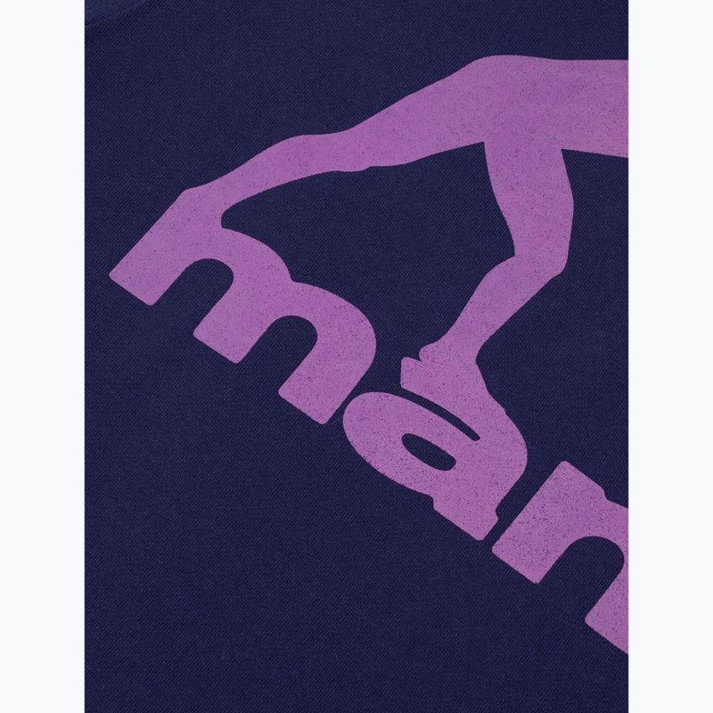 Férfi pulóver MANTO Peaceful Violence Hoody sötétkék 8