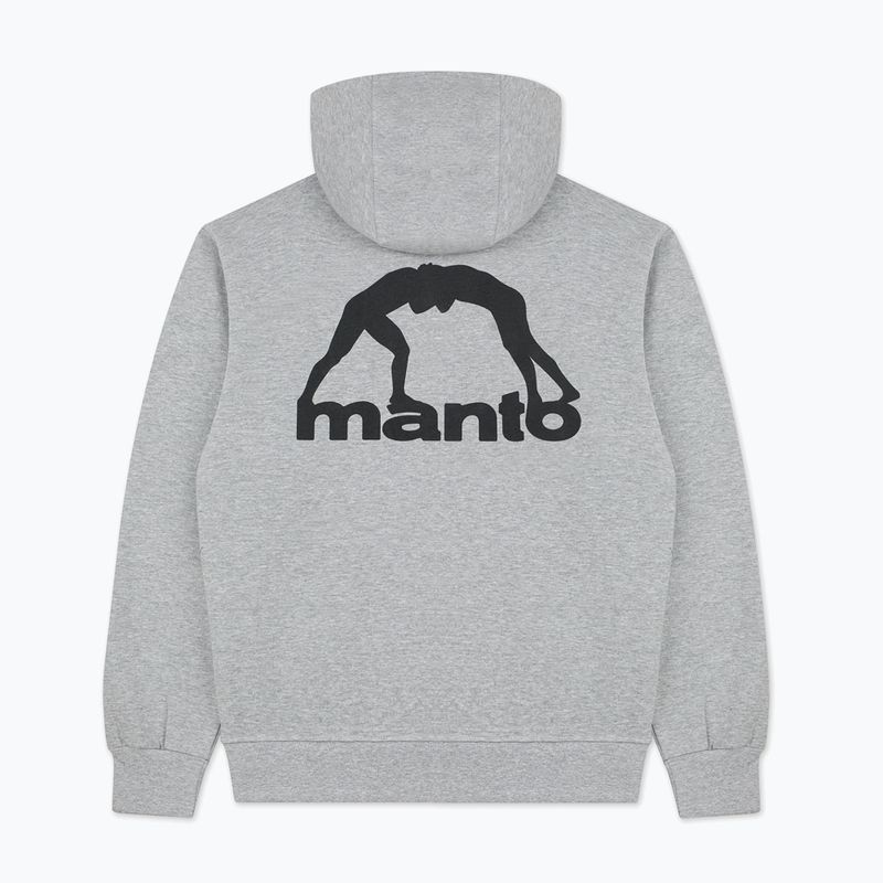 Férfi pulóver MANTO Peaceful Violence Hoody szürke 5