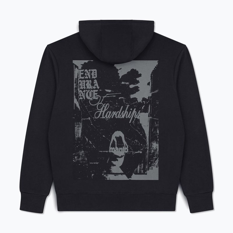 Férfi pulóver MANTO Resolve Hoody fekete 2