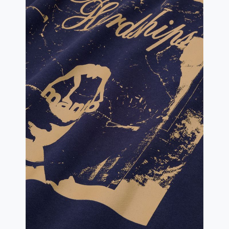 Férfi pulóver MANTO Resolve Hoody sötétkék 4